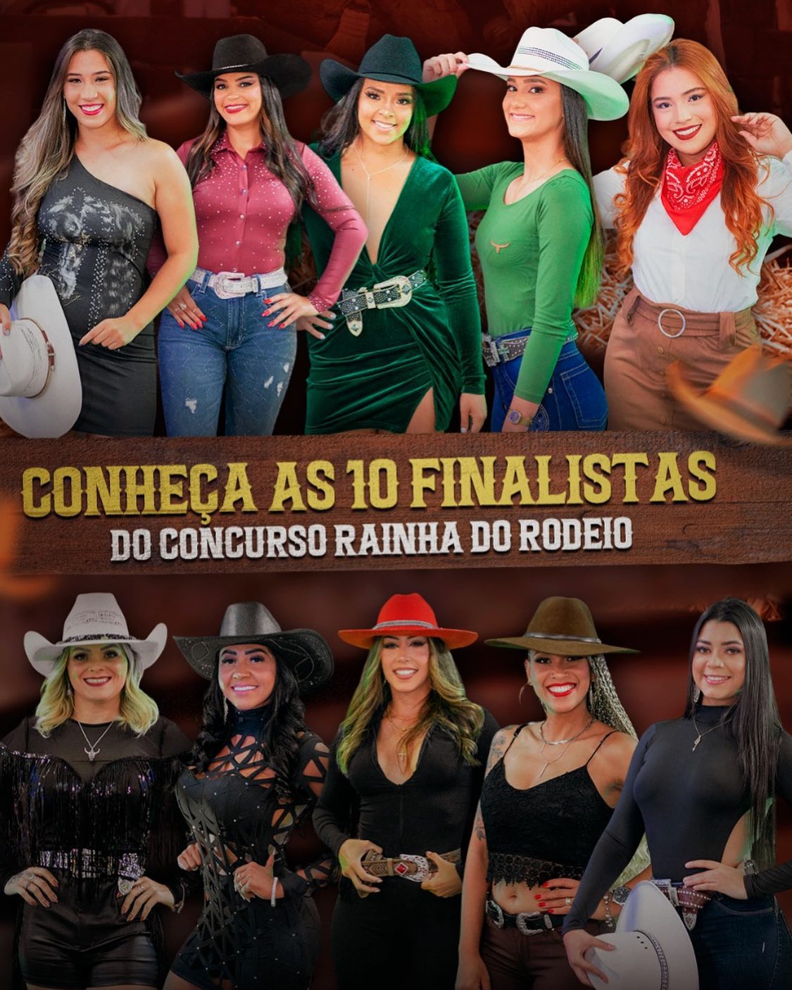 Conheça as 10 finalistas do concurso da Rainha do Rodeio de Novo Gama