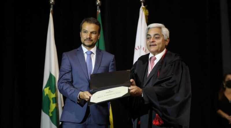 O advogado Bruno Rangel representou o governador reeleito Ibaneis Rocha na cerimônia de diplomação | Foto: Renato Alves/Agência Brasília