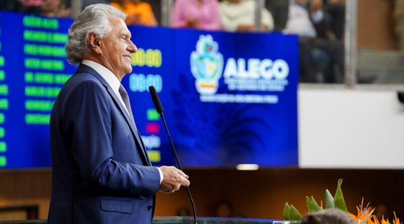 Governador Ronaldo Caiado sobre Reforma Administrativa encaminhada à Assembleia Legislativa: “É readequação de uma estrutura que deu certo e que foi convalidada pela população” (Foto: Júnior Guimarães)