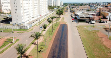Mais progresso para nossa cidade! A via principal do Parque Rio Branco (Av. das Palmeiras) está em obras.
