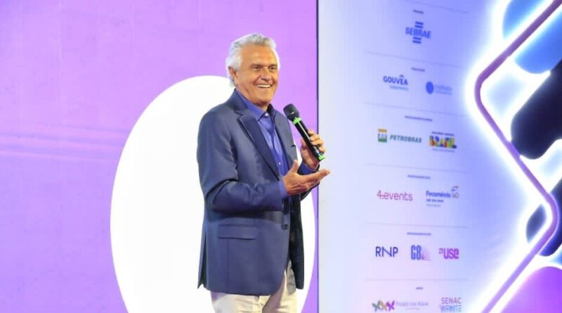 Governador Ronaldo Caiado na abertura da Campus Party Goiás 2023 no Passeio das Águas Shopping (Foto: André Saddi)