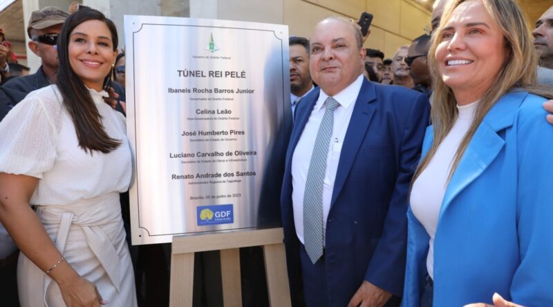 Governador Ibaneis Rocha inaugura o Túnel Rei Pelé, um investimento de R$ 275 milhões que gerou mais de 1,6 mil empregos | Fotos: Paulo H.Carvalho/Agência Brasília