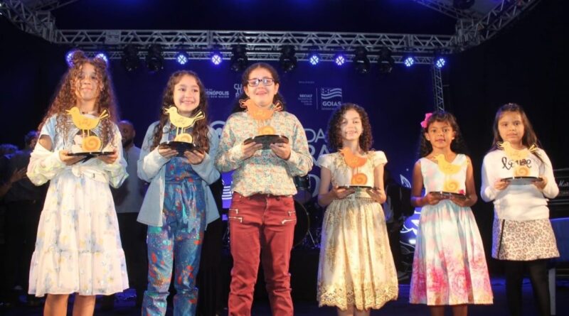 Talentos de Pirenópolis se apresentam no Canto Kids, em 2022 (Fotos: Secult Goiás)