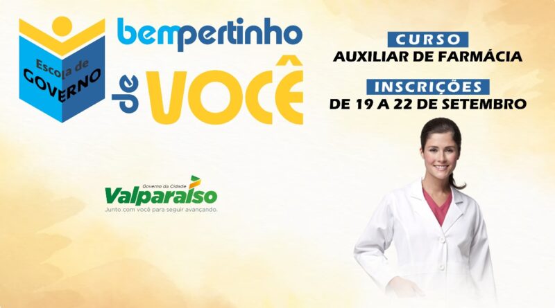 O primeiro curso oferecido será o de auxiliar de farmácia.