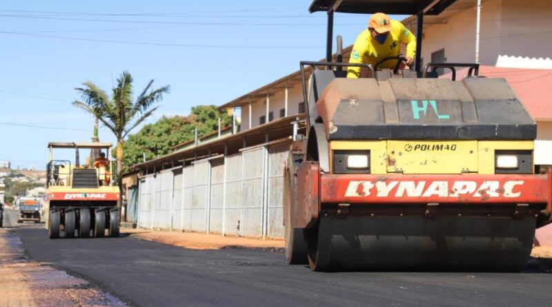 Diversos bairros de Novo Gama já forma contemplados com asfalto de qualidade