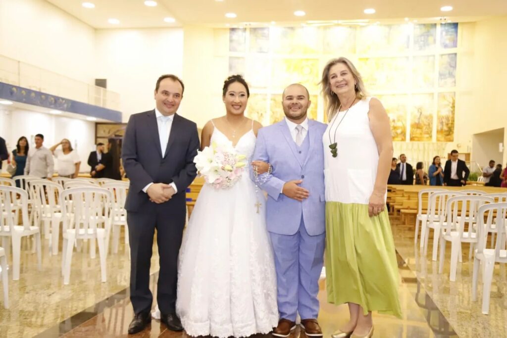 Casamento do casal Romario Marques com a noiva Marcela,