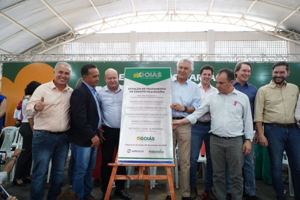 Em Valparaíso, governador também inaugurou Estação de Tratamento de Esgoto da Vila Guaíra (Foto: Hegon Corrêa)