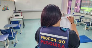 Equipe do Procon Goiás percorre escolas para verificar preço de mensalidades: valor pode chegar a R$ 3,5 mil (Fotos: Procon Goiás)
