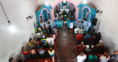 Festividades na Igreja Nossa Senhora do Rosário celebram distrito de Buenolândia como Marco Zero do Estado de (Foto: André Costa)