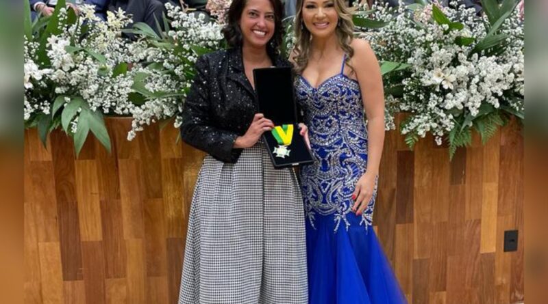 Caroline Fleury com a Vereador Cátia Rodrigues