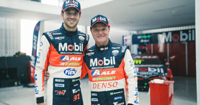 Dudu e Rubinho Barrichello renovam parceria com a equipe Mobil™ ALE Full Time Sports para a temporada 2024 da Stock Car Divulgação
