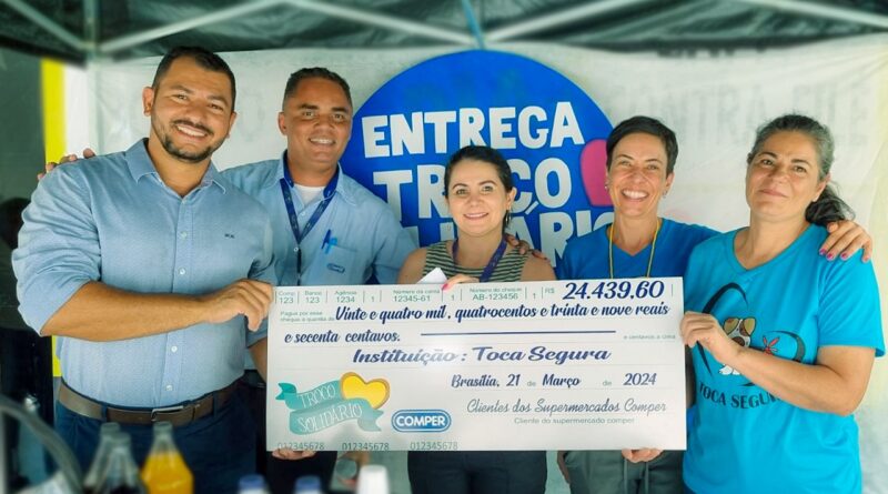 A ONG Toca Segura, recebeu R$24.439,60.