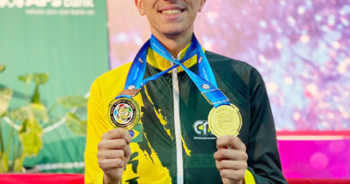 De Valparaíso, Lucas Enrique Carvalho Noleto com apenas 20 anos de idade, já acumula mais de dez títulos em competições de karatê.