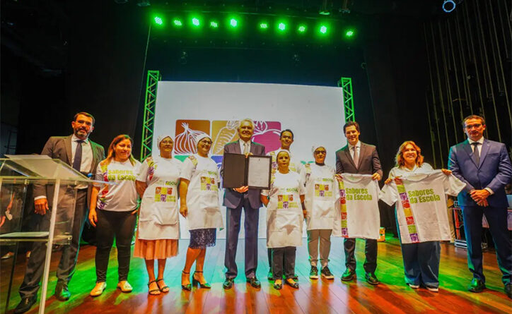 Governador Ronaldo Caiado, lança concurso “Sabores da Escola” durante evento na cidade de Goiás (Foto: Hegon Corrêa)