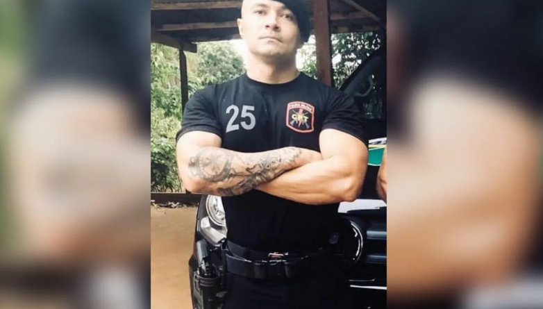 LEANDRO GADELHA DA SILVA, DE 38 ANOS, CHEGOU A SER SOCORRIDO, MAS NÃO RESISTIU AOS FERIMENTOS (FOTO: DIVULGAÇÃO/POLÍCIA MILITAR)