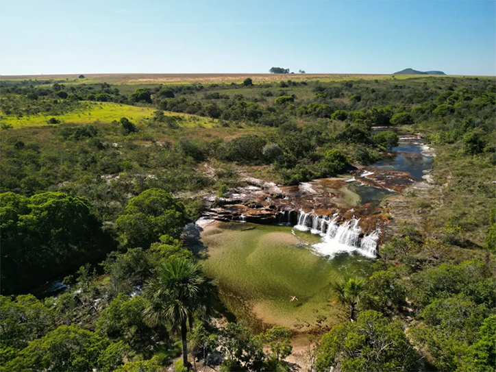 Cachoeira em Caiapônia (Foto: Richard Oliveira)