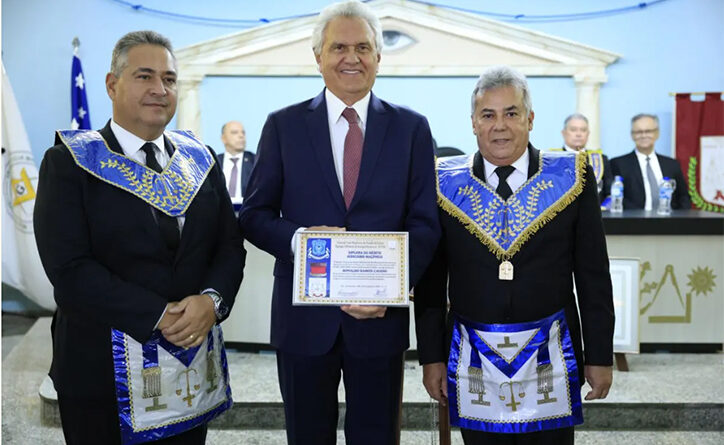 Ronaldo Caiado recebe homenagem da Grande Loja Maçônica do Estado de Goiás (Fotos: Walter Folador)