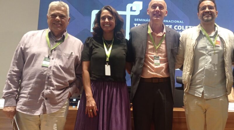 Caroline Fleury participou de um dos painéis do Seminário Internacional “Transporte Coletivo e Sustentabilidade – Rumo à Tarifa Zero e Obras Verdes”,