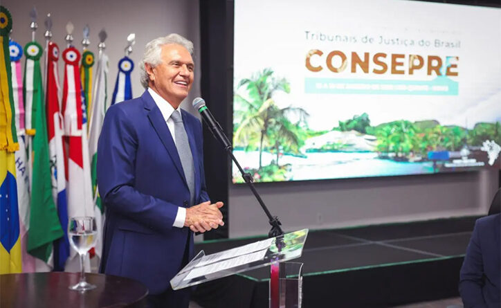 Governador Ronaldo Caiado participa de Encontro do Conselho de Presidentes dos Tribunais de Justiça do Brasil e ressalta atuação de Carlos França no comando do órgão (Fotos: Hegon Correa)