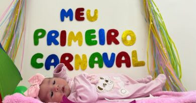 Hospital da Mulher celebra carnaval com ensaio fotográfico de bebês goianos. (Foto: Igor Holanda)