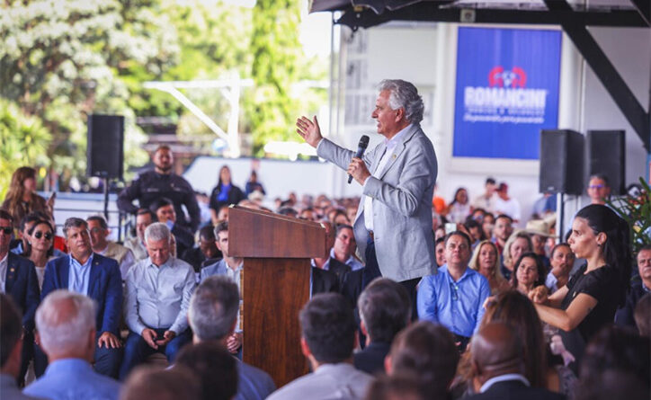 Abertura da Expozebu reuniu lideranças políticas e setoriais (Foto: Hegon Correa)