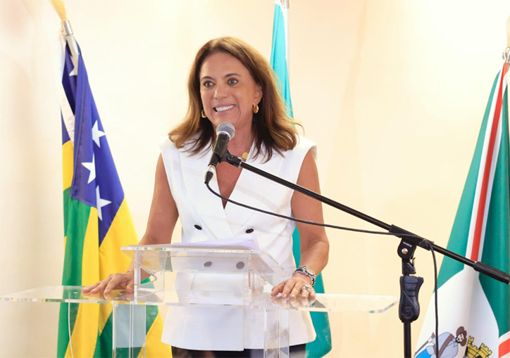 Primeira-dama Gracinha Caiado durante lançamento do edital do Claque Cultural 2025: “Em Goiás, a cultura também é social, dando apoio e prestígio aos pequenos artistas e fomentando a cultura do interior do estado” (Junior Guimarães e Walter Folador)