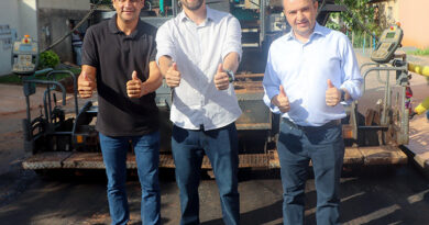 Lançamento das obras de recapeamento da Rua 3, no bairro Parque São Bernardo.