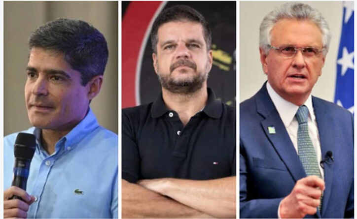ACM Neto, Rodrigo Pimentel e Ronaldo Caiado Crédito: Divulgação