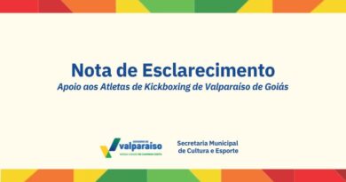 NOTA DE ESCLARECIMENTO – Apoio aos atletas de Kickboxing de Valparaíso