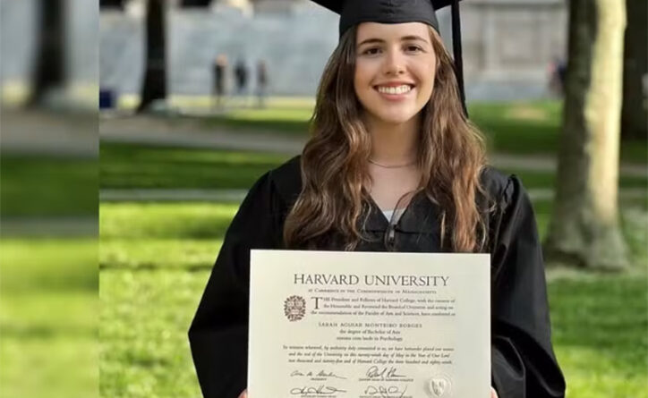 Aos 23, Sarah Aguiar Monteiro Borges alcançou não apenas o feito, mas também recebeu o prêmio Sophia Freund, concedido aos estudantes da instituição americana que alcançam as melhores médias gerais.