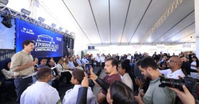 Daniel Vilela participou, nesta quarta-feira (16/7), da abertura da 1º Expoirrigação, em Cristalina, no Entorno do Distrito Federal: evento reforça posição do município como “capital da irrigação” (Foto: Walter Folador)