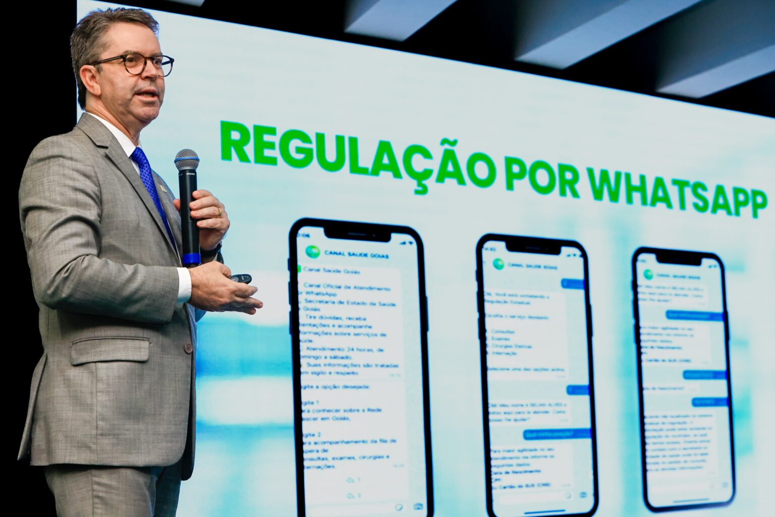 Rasível dos Reis explicou que o canal será aliado do Estado na gestão do atendimento em saúde, o que pode contribuir com a redução da lista de espera (Foto: Wesley Costa)