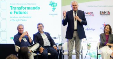 Governador Ronaldo Caiado falou das ações que colocaram Goiás em destaque no ranking nacional de alfabetização infantil, durante Seminário Nacional, em Fortaleza (Fotos: Júnior Guimarães)