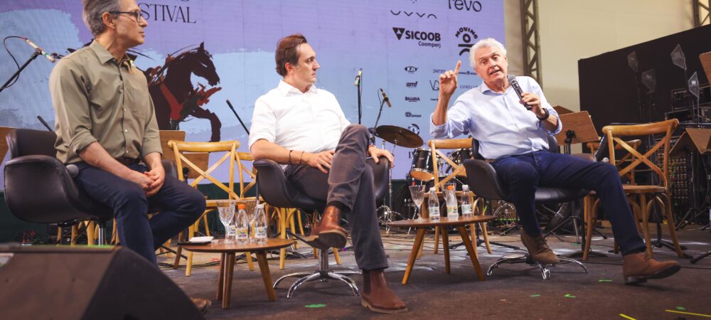 Governador Ronaldo Caiado profere palestra no Rocas Festival 2025 (Foto: Hegon Correa)