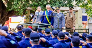 Desfile cívico-militar reúne autoridades e milhares de espectadores no Centro de Goiânia; governador Ronaldo Caiado desfilou em carro aberto (Fotos: Romullo Carvalho e Wesley Costa)