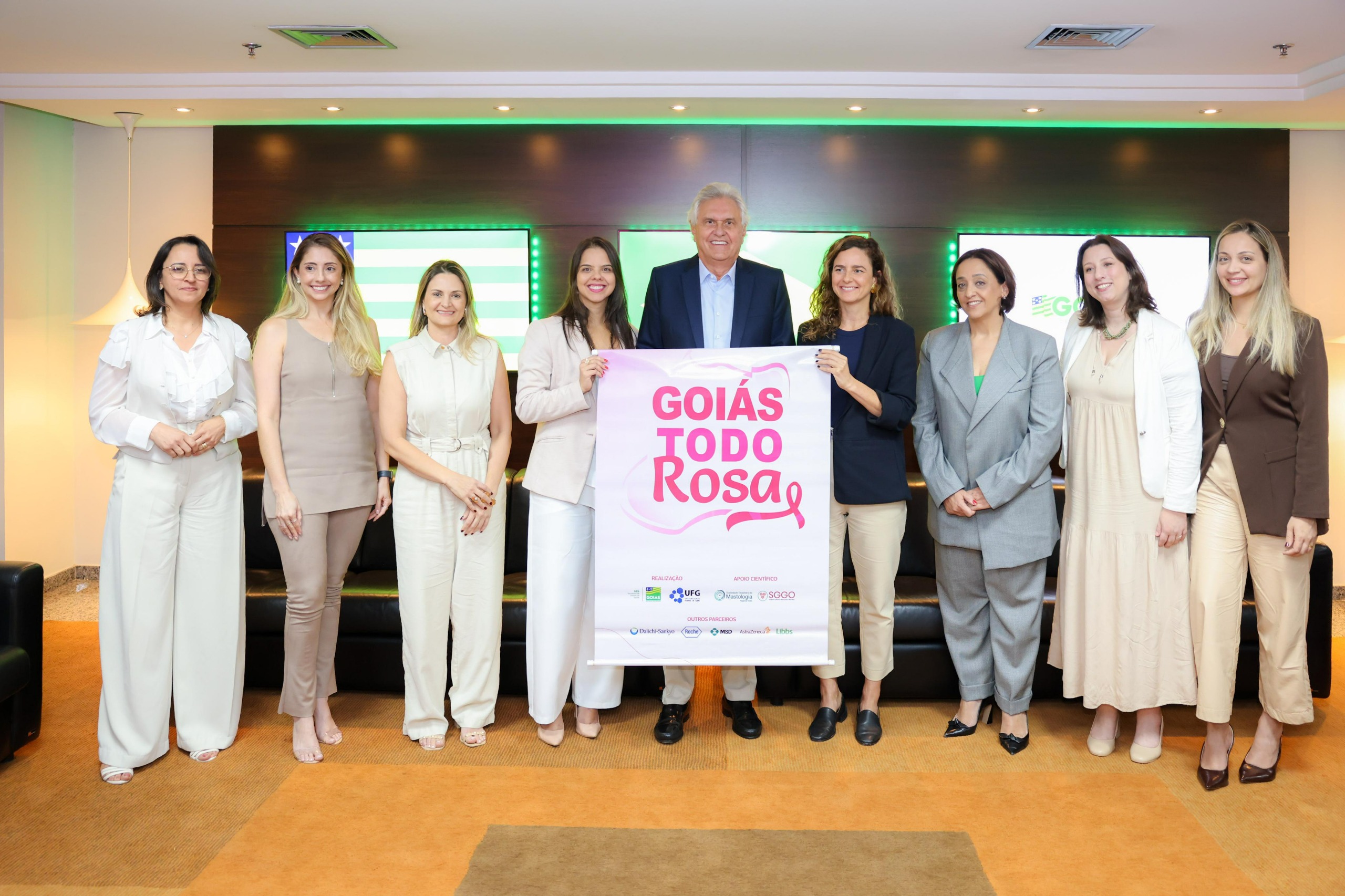 Programa Goiás Todo Rosa tem missão de transformar jornada da paciente oncológica no estado, garantindo às goianas e seus familiares acesso ao painel genético para câncer de mama e ovário hereditário (Fotos: Junior Guimarães e Hegon Corrêa) 
