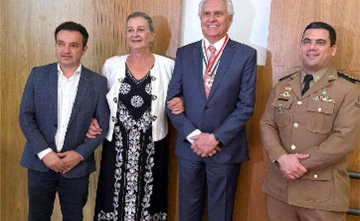 Segurança é a base do Estado Democrático de Direito. Esta foi a mensagem que o governador Caiado deixou na aula magna do Curso Internacional de Relações Institucionais, com representantes de 20 países.