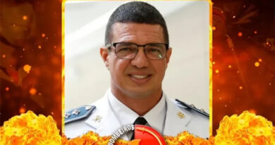 Governador Ronaldo Caiado e primeira-dama Gracinha Caiado lamentam morte do Capitão Clever Fideles Reis (Foto: Corpo de Bombeiros)