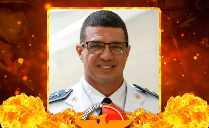 Governador Ronaldo Caiado e primeira-dama Gracinha Caiado lamentam morte do Capitão Clever Fideles Reis (Foto: Corpo de Bombeiros)