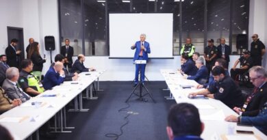 Governador Ronaldo Caiado destaca ações na Segurança Pública de Goiás, em São Paulo, e visita estandes para conhecer equipamentos e novidades destinadas às forças policiais (Foto: Hegon Correa)