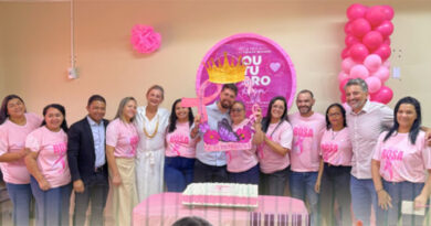 A prevenção é o melhor caminho. Cuide de você e incentive outras mulheres a se cuidarem também. Um toque pode salvar vidas, disse a secretária de Saúde Luciana Mendes na abertura do Outubro Rosa