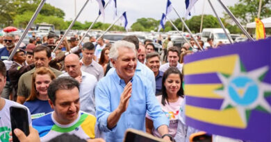 Governador Ronalso Caiado e vice Daniel Vilela prestigiam o evento que tem como anfitrião o secretário do Entorno do DF, Pábio Mossoró