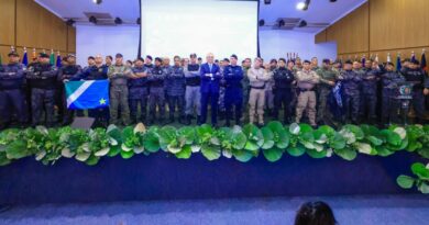 Durante o fórum nacional, governador Ronaldo Caiado destacou importância da segurança pública para garantia de governabilidade (Foto: Wesley Costa)