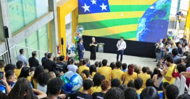 Daniel Vilela apresenta o programa Goiás pelo Mundo, que vai levar mais de 2 mil estudantes e pesquisadores para exterior até 2030 (Foto: Foto: André Saddi)