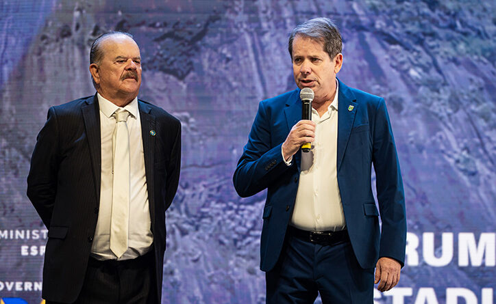 Marco La Porta, presidente do COB (dir.), e Paulo Maciel, presidente do CBC,