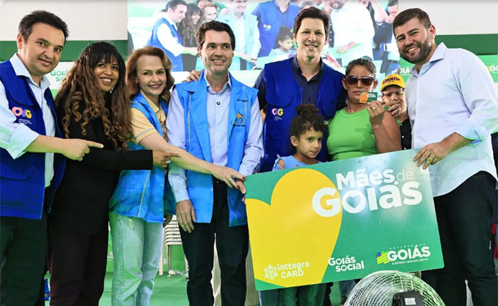 Daniel Vilela durante abertura do Goiás Social em Cristalina: ação reúne serviços gratuitos de cidadania, saúde e qualificação profissional (Foto: Jota Eurípedes)