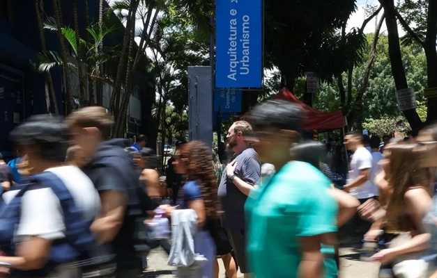 Entrada de local de prova (Foto: Fábio Rodrigues Pozzebom/Agência Brasil)