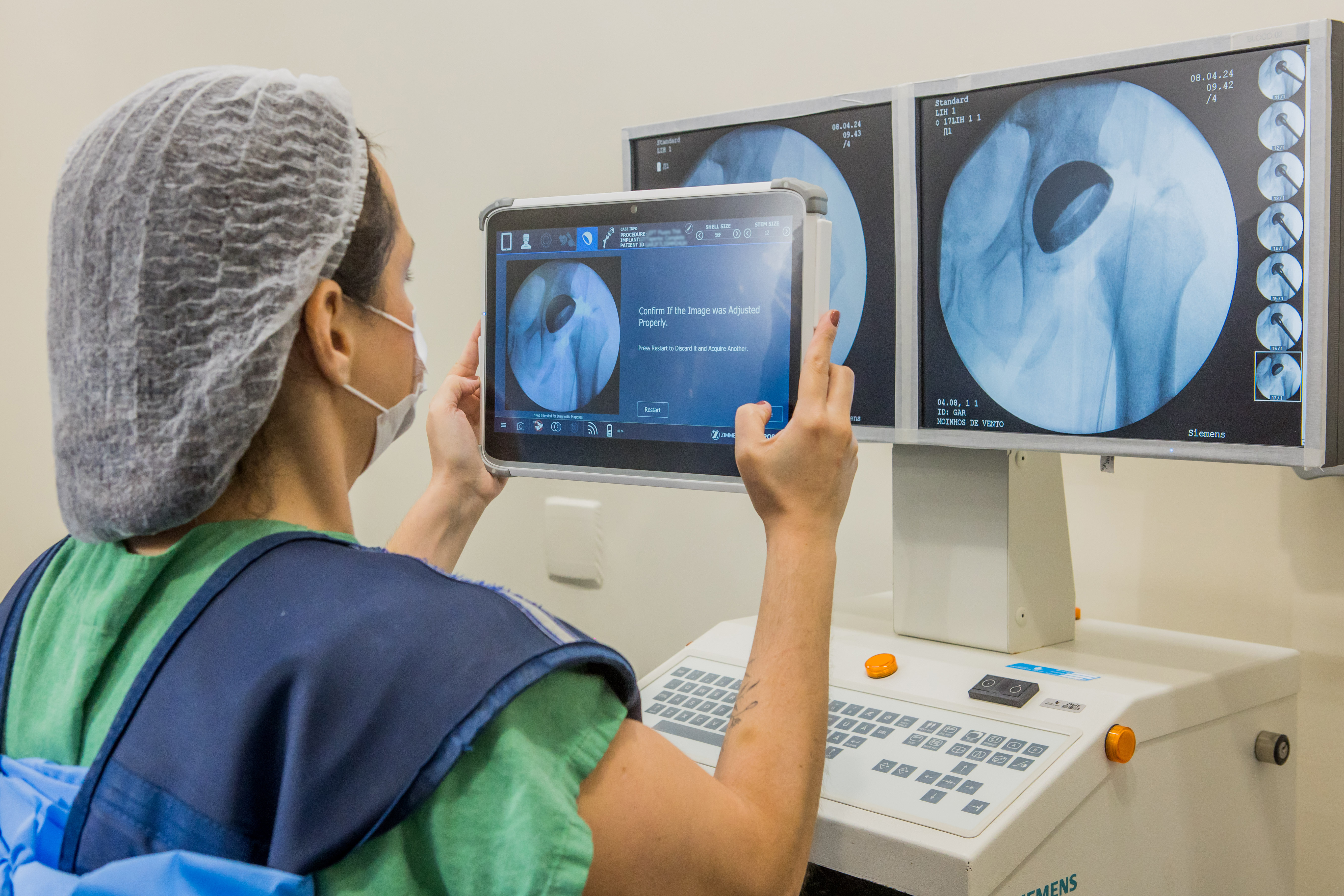 Exame de imagem realizado no Hospital Moinhos de Vento. (Crédito: Divulgação Hospital Moinhos de Vento)