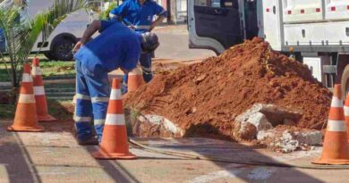 Trabalho substituiu ramais e kits antigos, dando lugar a novas tubulações mais resistentes e seguras (Fonte: Saneago)