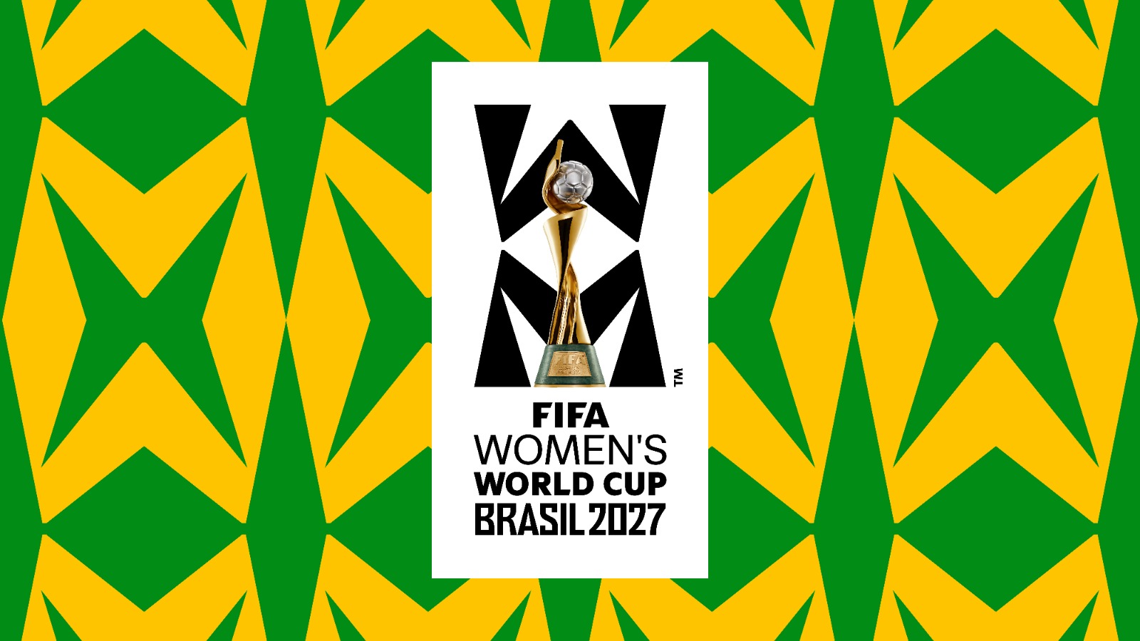 No centro da apresentação esteve um emblema marcante, inspirado na bandeira brasileira e na geometria do campo de futebol, criado a partir da união das letras “W” (do inglês “women” e “world”) e “M” (do português mulheres e mundo)